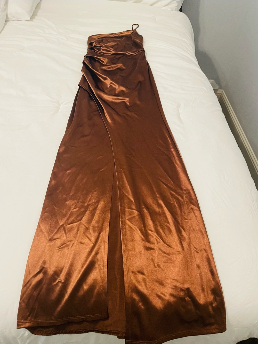 Windsor Copper Brown Satin Slip
